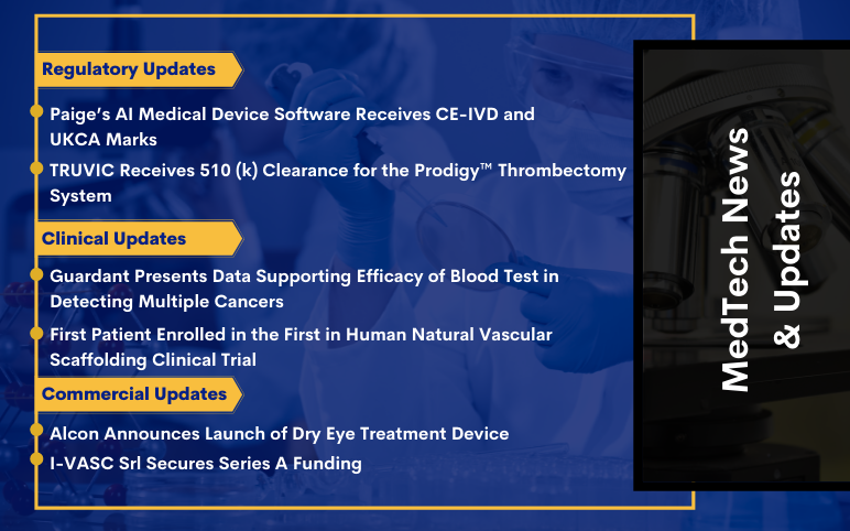 MedTech News for Alcon, I-VASC, Paige, Truvic, and Alucent