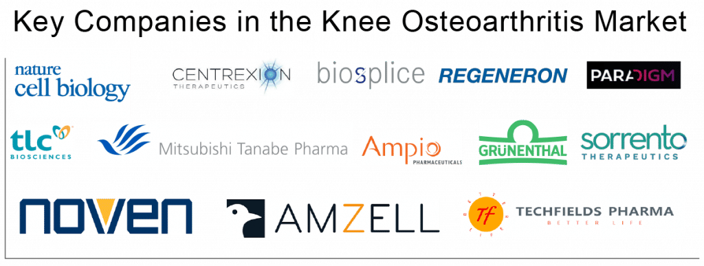 Key Companies in the Knee Osteoarthritis Market