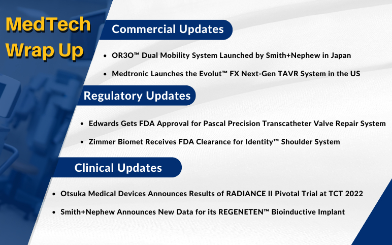 MedTech News Updates for Medtronic, Edwards, Otsuka