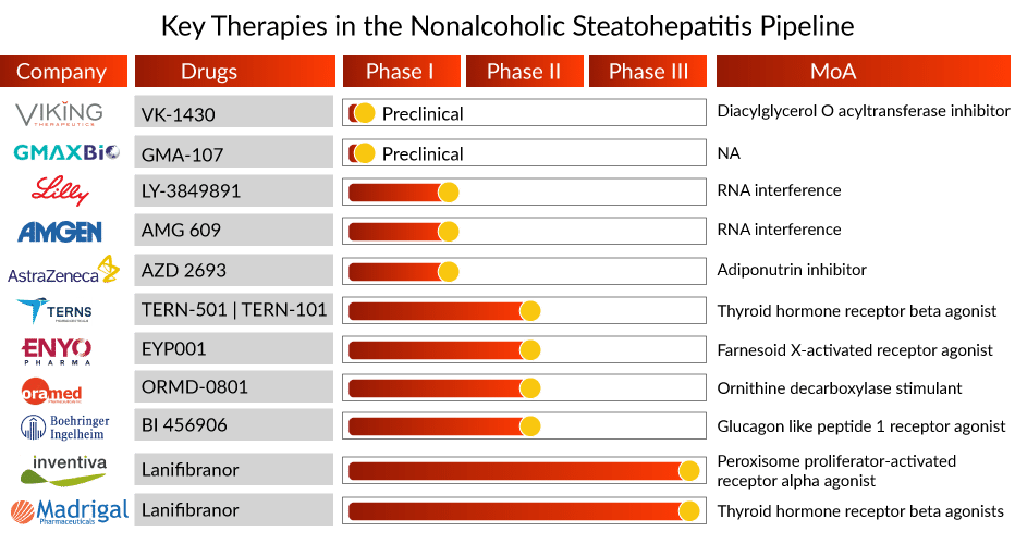 Nonalcoholic Steatohepatitis (NASH) - Emerging Therapies and Major Clinical Development Activities