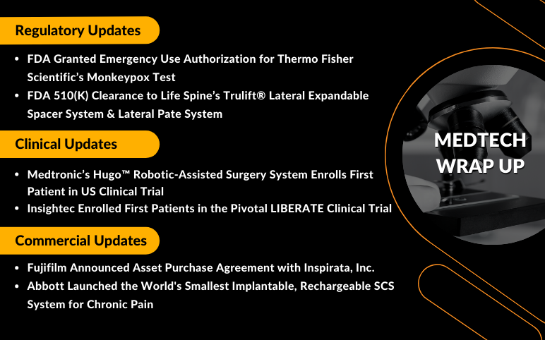 MedTech News for Abbott, Medtronic, Insightec, Life Spine, Thermo Fisher