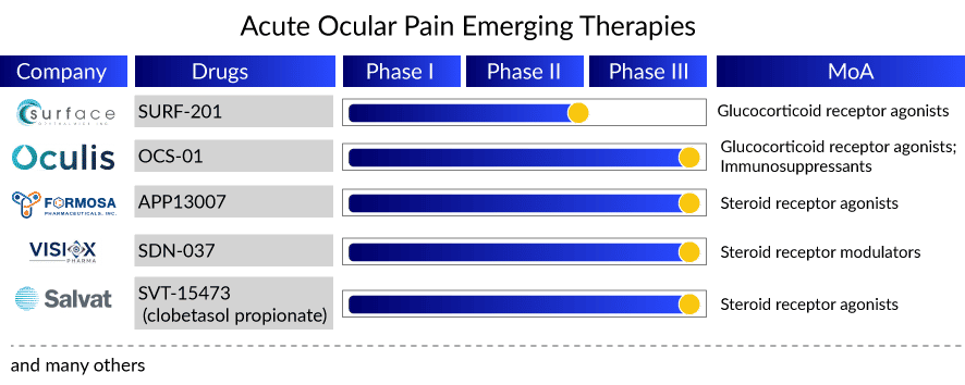 Acute Ocular Pain Emerging Therapies