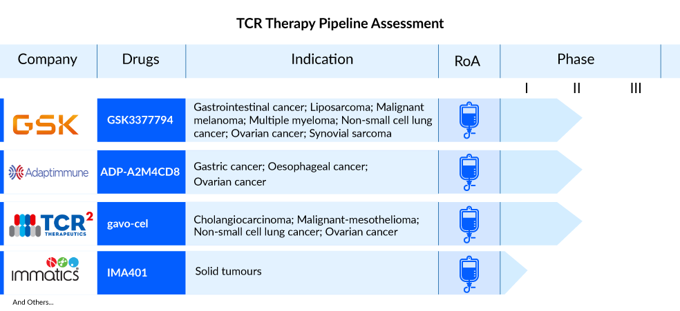 TCR therapy pipeline assessment