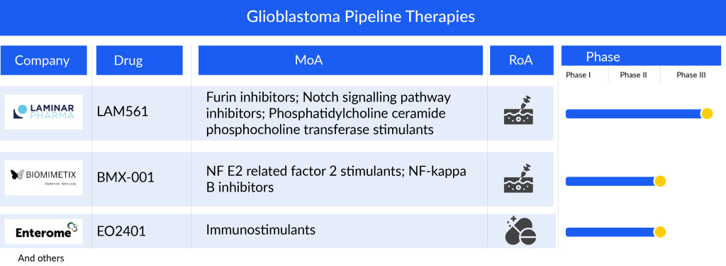 Glioblastoma Pipeline Therapies