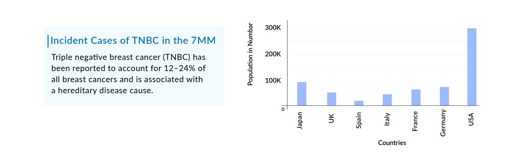 Incident case of TNBC in the 7MM