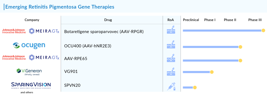 Emerging Retinitis Pigmentosa Gene Therapies