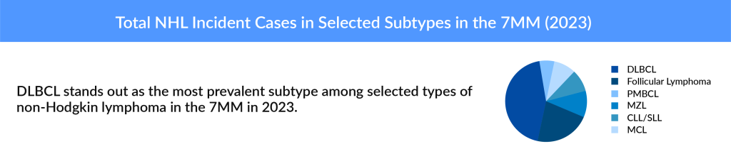 Total NHL Incident Cases in Selected Subtypes in the 7MM (2023)