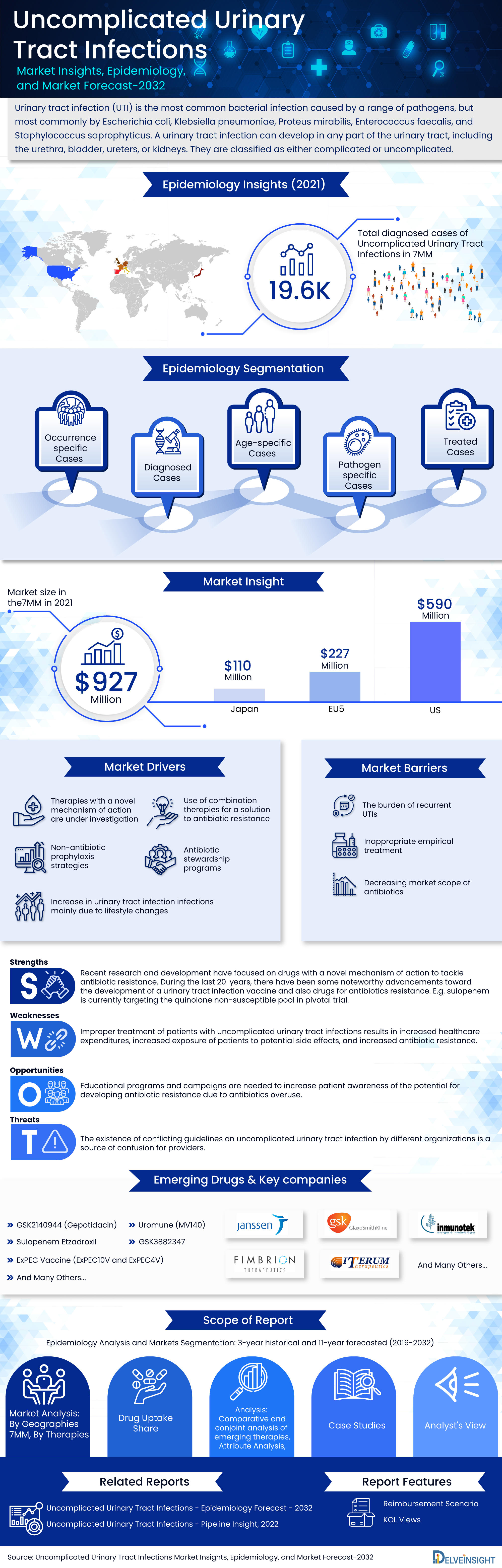 Uncomplicated Urinary Tract Infections Market Infographic